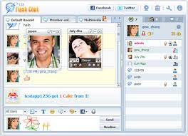 123 flash chat preview of chat room