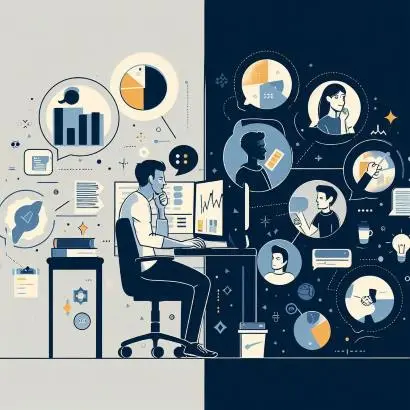 business office chat room setting for collaboration on a platform