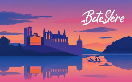 Bute-shire skyline with iconic landmarks, representing the online chat community platform