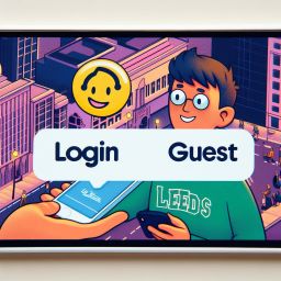 Leeds chat login and guest box
