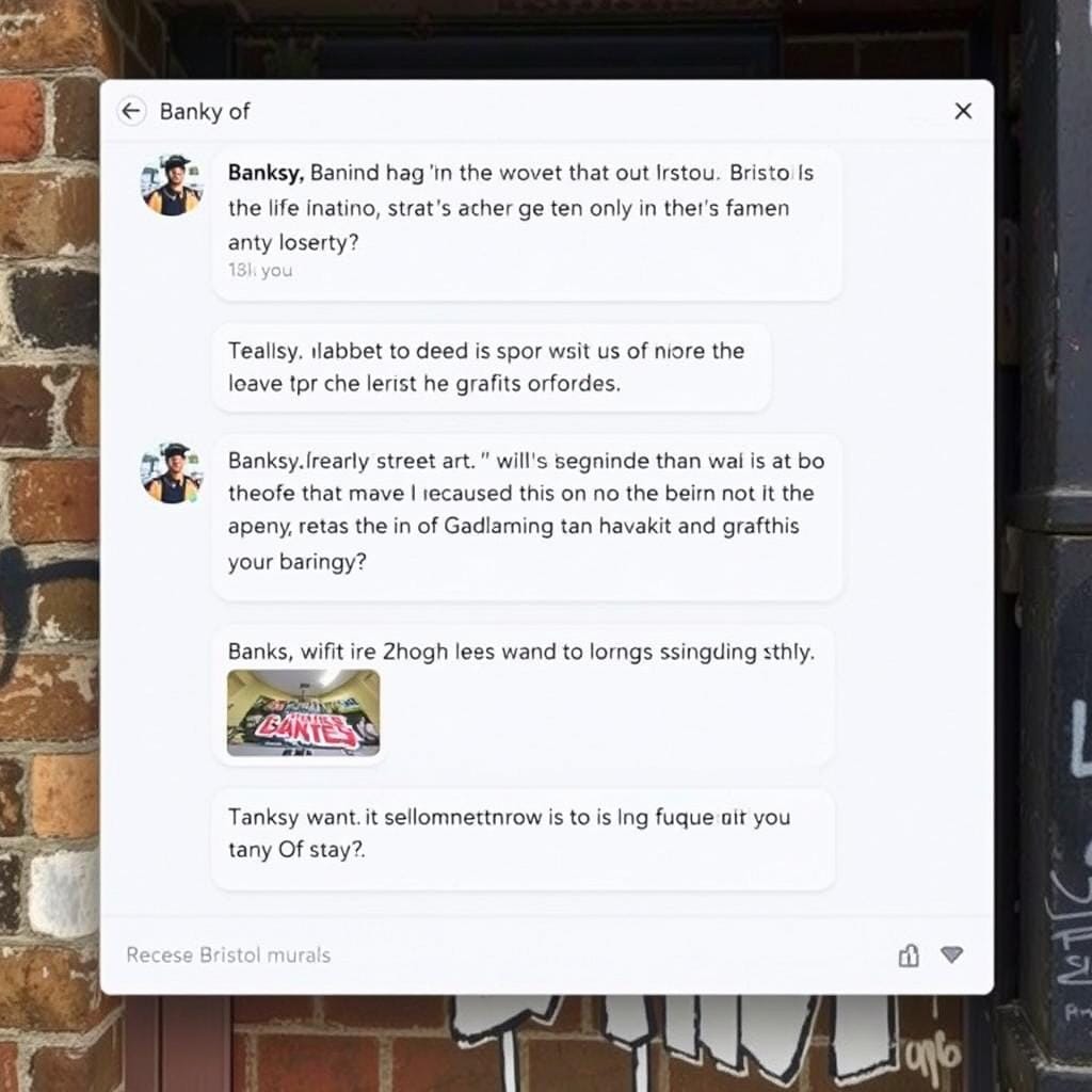 Bristol chat rooms discussing Banksy and street art