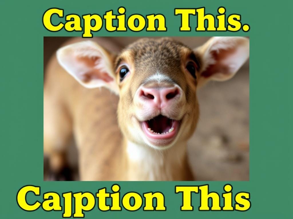 A funny image waiting to be captioned in a chat room game