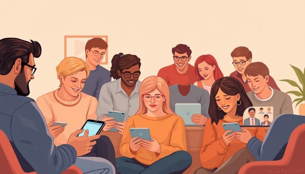 Modern chat community showing the evolution from early Berlin Chat Research Project findings