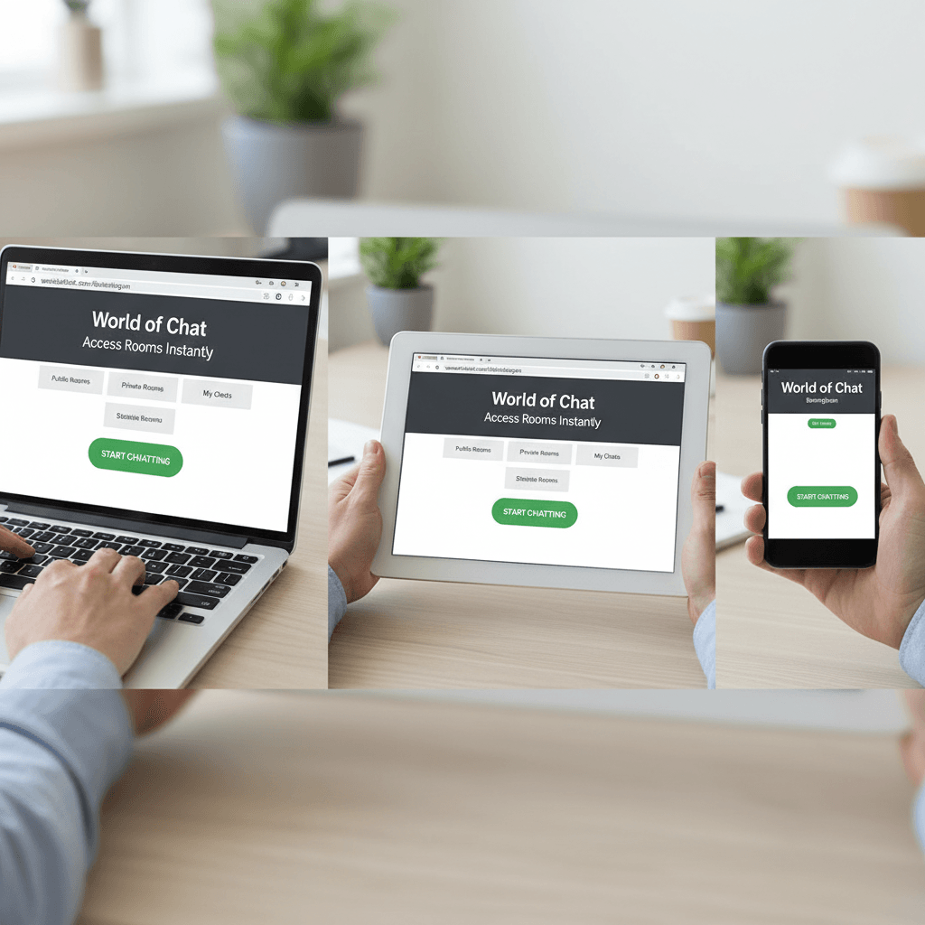 Person accessing Birmingham chat rooms directly through web browser