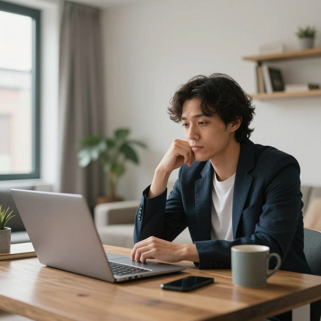 Remote worker in Manchester using chat rooms for social connection