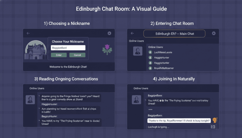 Step-by-step guide to joining Edinburgh chat rooms