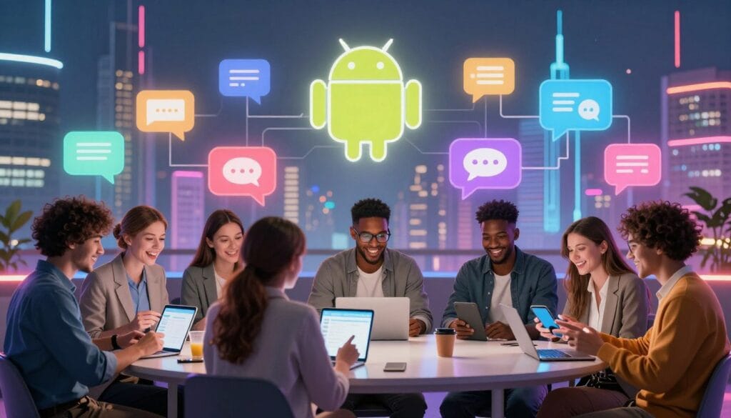 Android chat rooms — World of Chat community