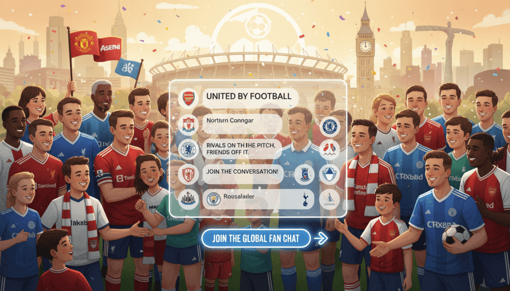 Join English football chat rooms today