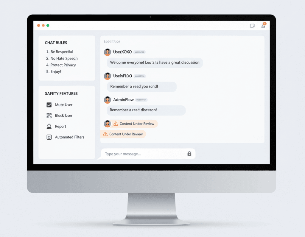 Safe moderated chat room environment for dementia carer support online