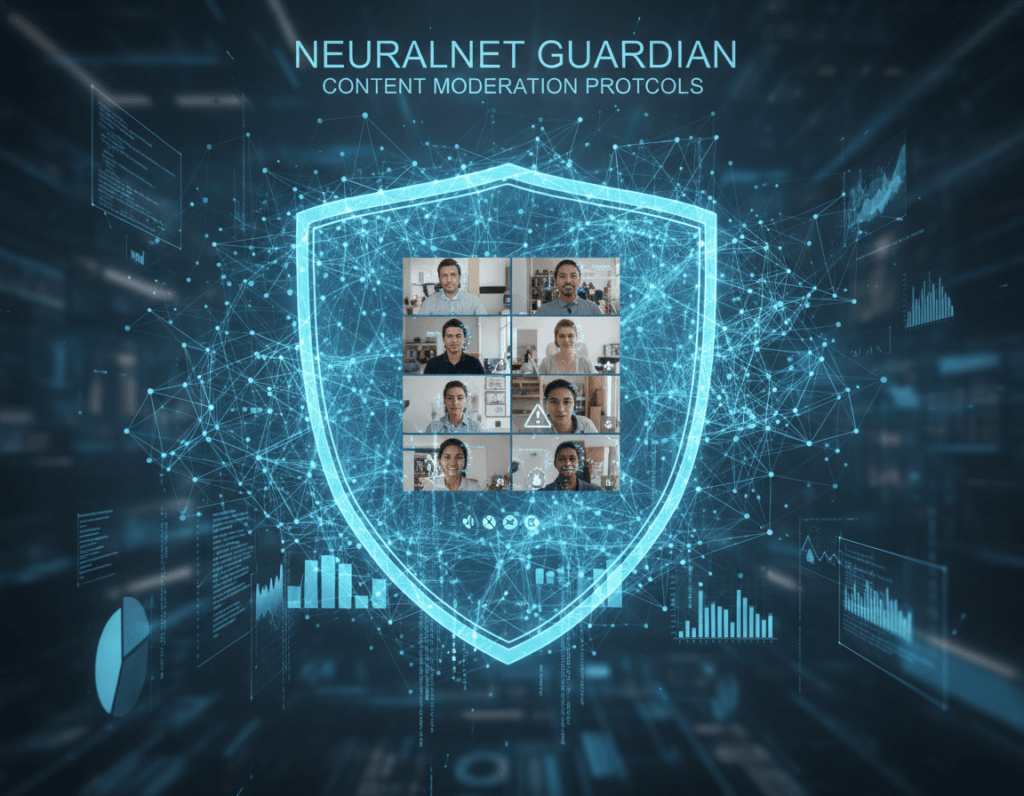 Modern AI moderation technology protecting video chat platforms