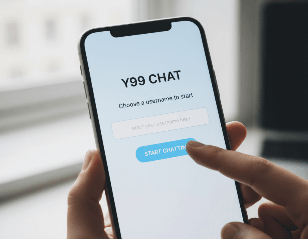 Step-by-step Y99 chat registration process on mobile phone