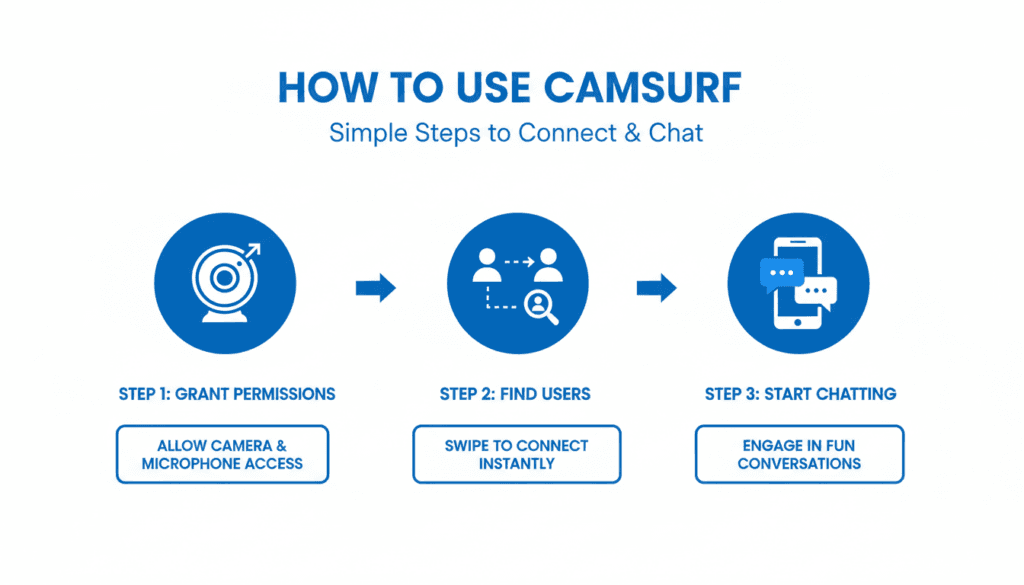 Step-by-step guide showing how to use Camsurf