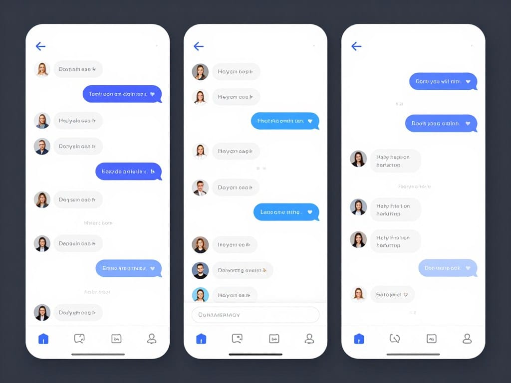 chat room interface showing multiple people conversing in real time