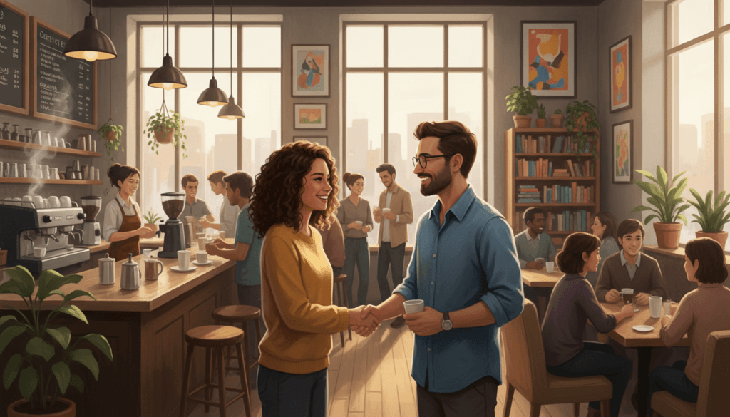 Safe first meeting in public place
