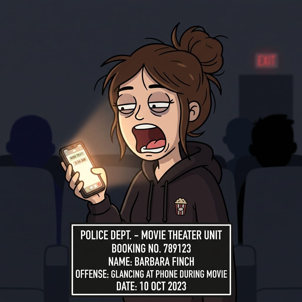 Cartoon mugshot of the Reply When Bored type