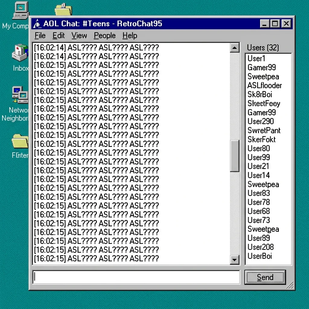 User frantically typing ASL over and over