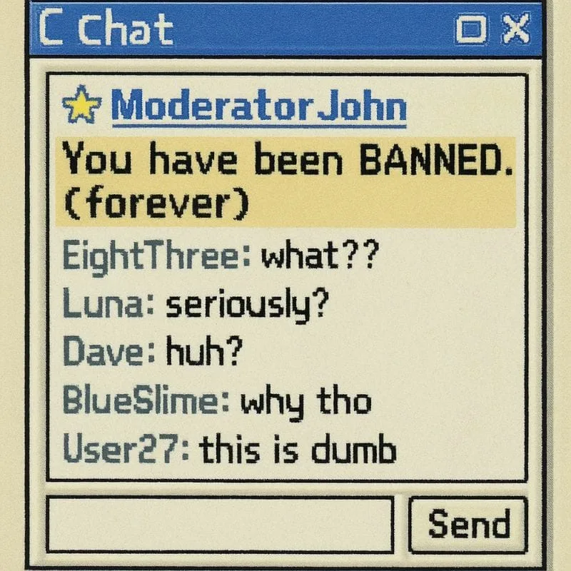 User pretending to be a moderator