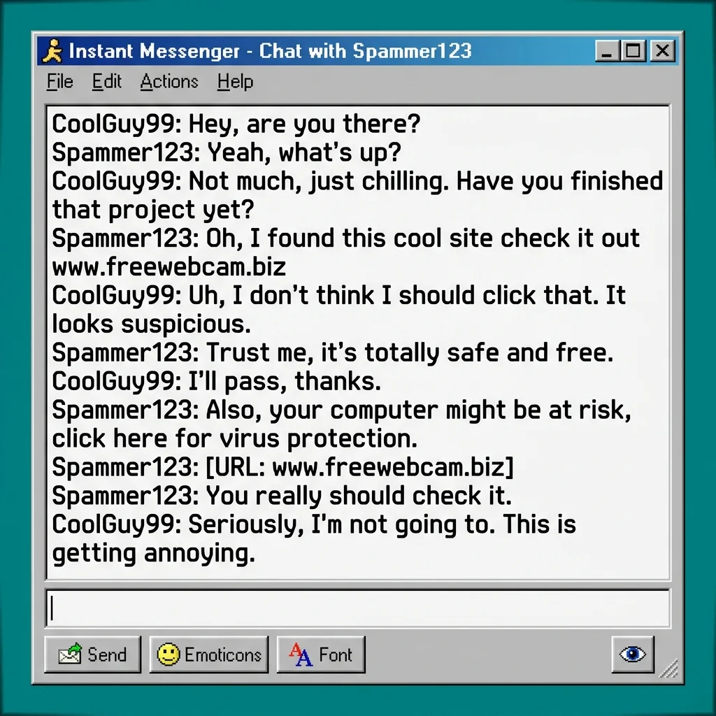 Suspicious URLs posted repeatedly